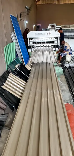0.58mm Grey Beige Longspan Aluminium Roofing Sheets in Nigeria