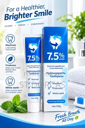 7.5% nHAP Hydroxyapatite Mint Freshness for a Brighter,WhiterSmile
