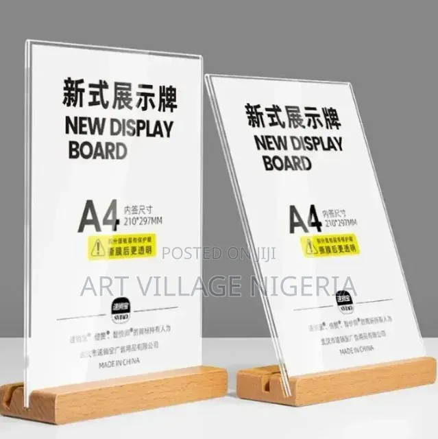 Acrylic Information Display