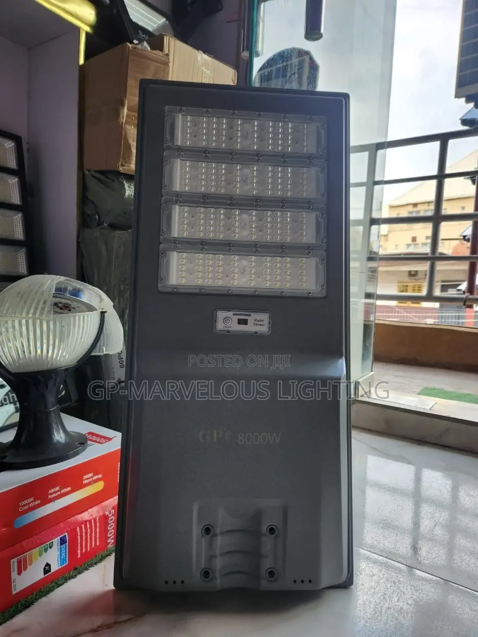 8000watt Industrial Solar Street Light Steady Brightness