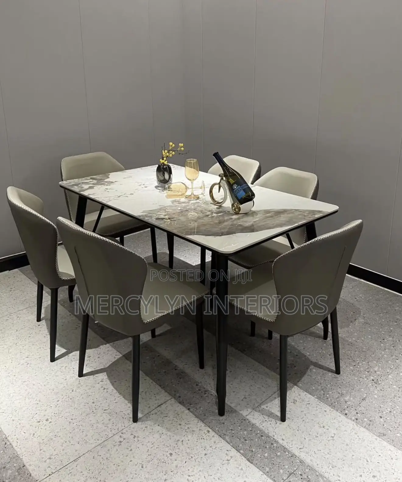 6 Seater Marble Dining