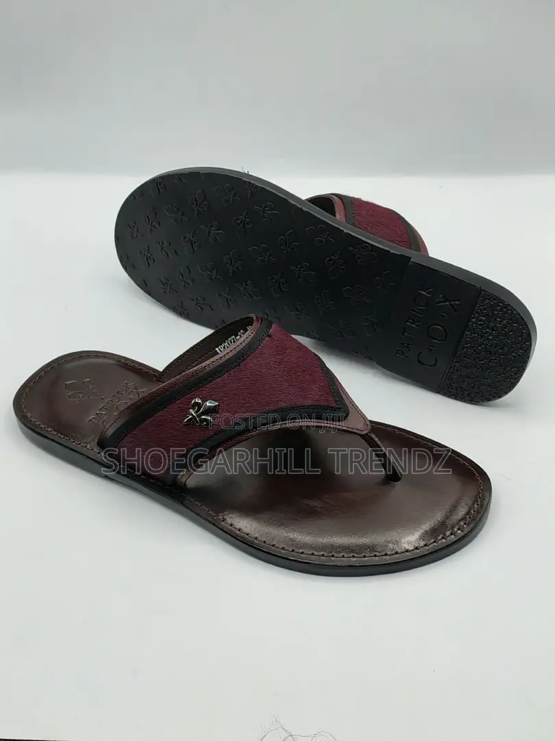 Men's Patrick Cox Leather Palm Slippers | Very Comfy in Big Size 40-48