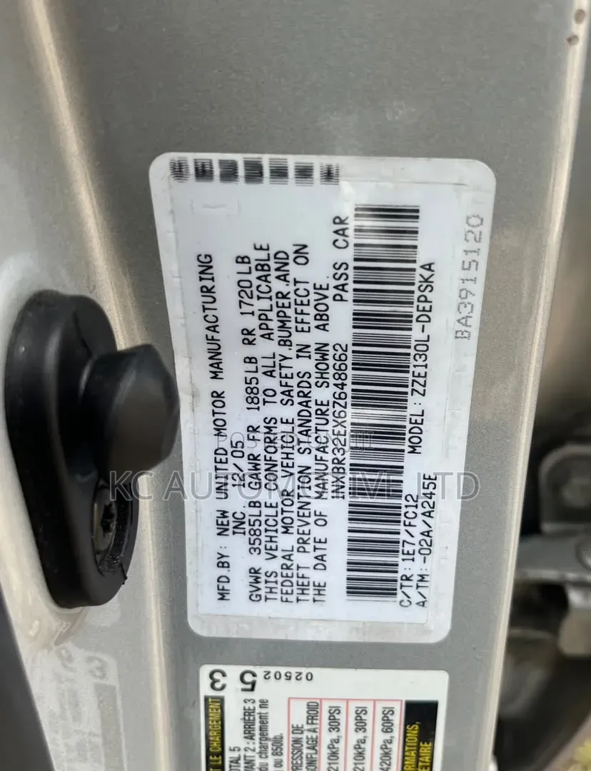 Toyota Corolla 2005 Silver
