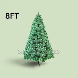 8ft Green Snow Pine Tree