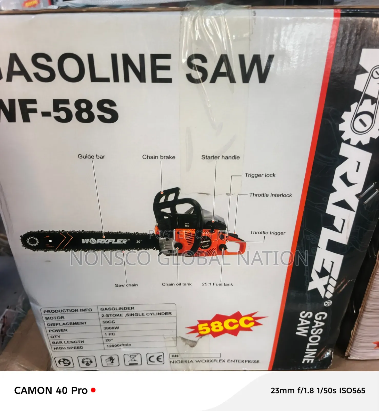 Gasoline Chain Saw Worxflex