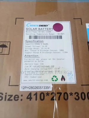 3.84kwh Cworth Lithium Battery 12volt