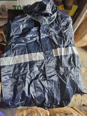 Heavy-Duty Raincoat With Reflector Up/Down