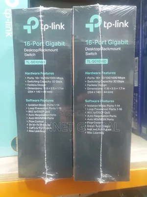 TP-Link 16port Gigabit | Desktop Rackmount Switch Tl-Sg1016d