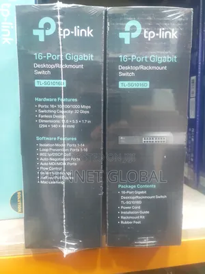 TP-Link 16port Gigabit | Desktop Rackmount Switch Tl-Sg1016d