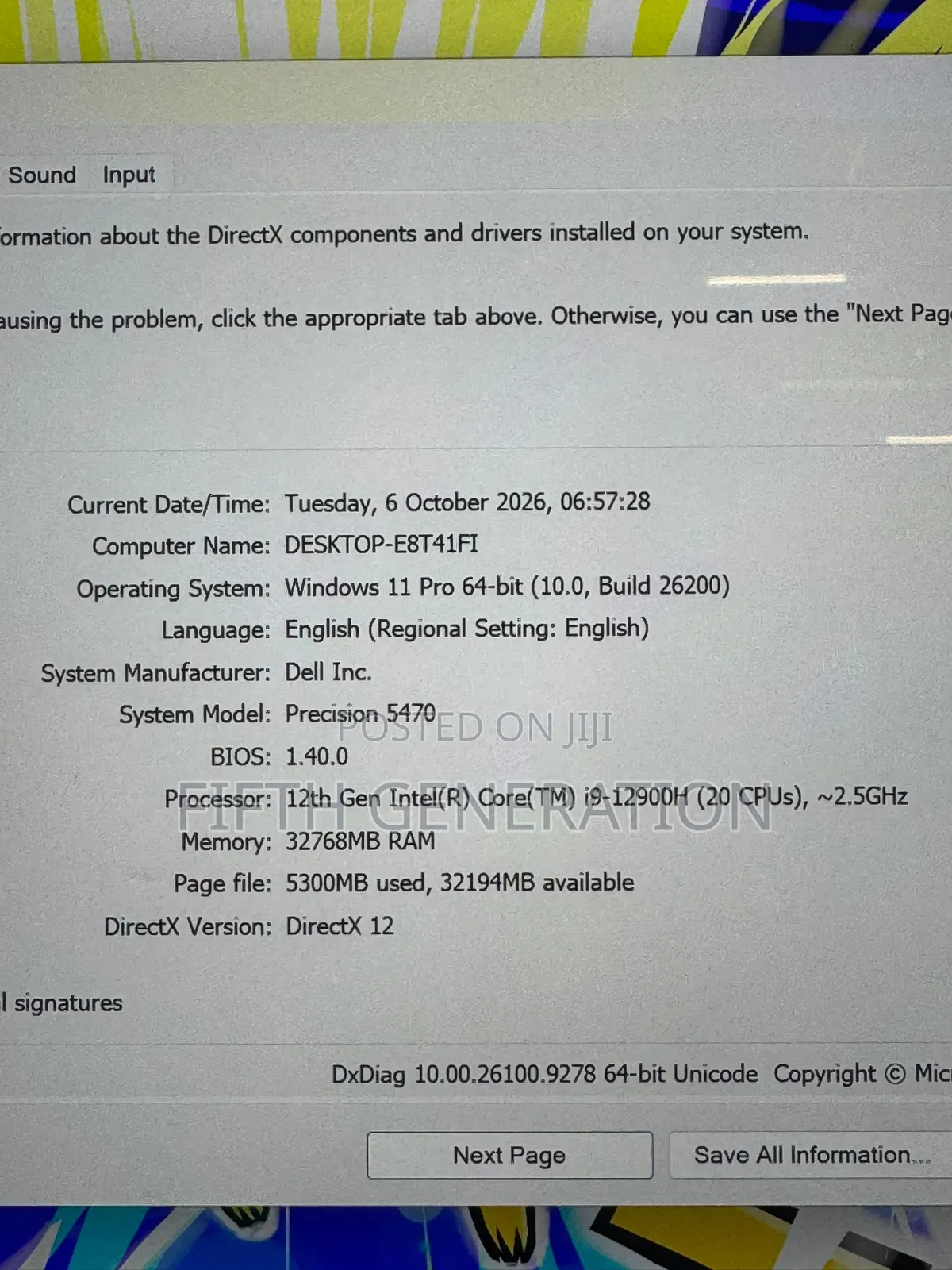 Laptop Dell Precision 5470 32GB Intel Core i9 SSD 1T