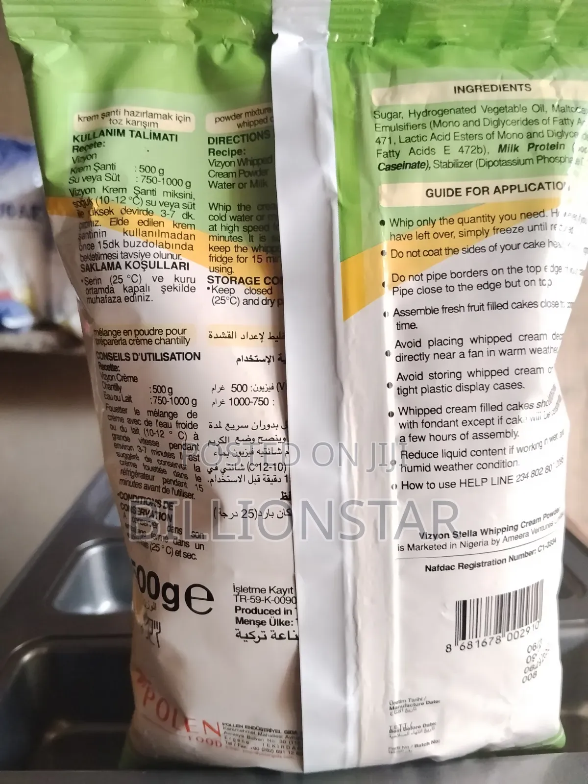 Whipping Cream Vizyon 500g