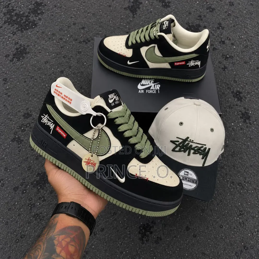 Nike Air Force 1 Premium Desert Khaki Sneakers