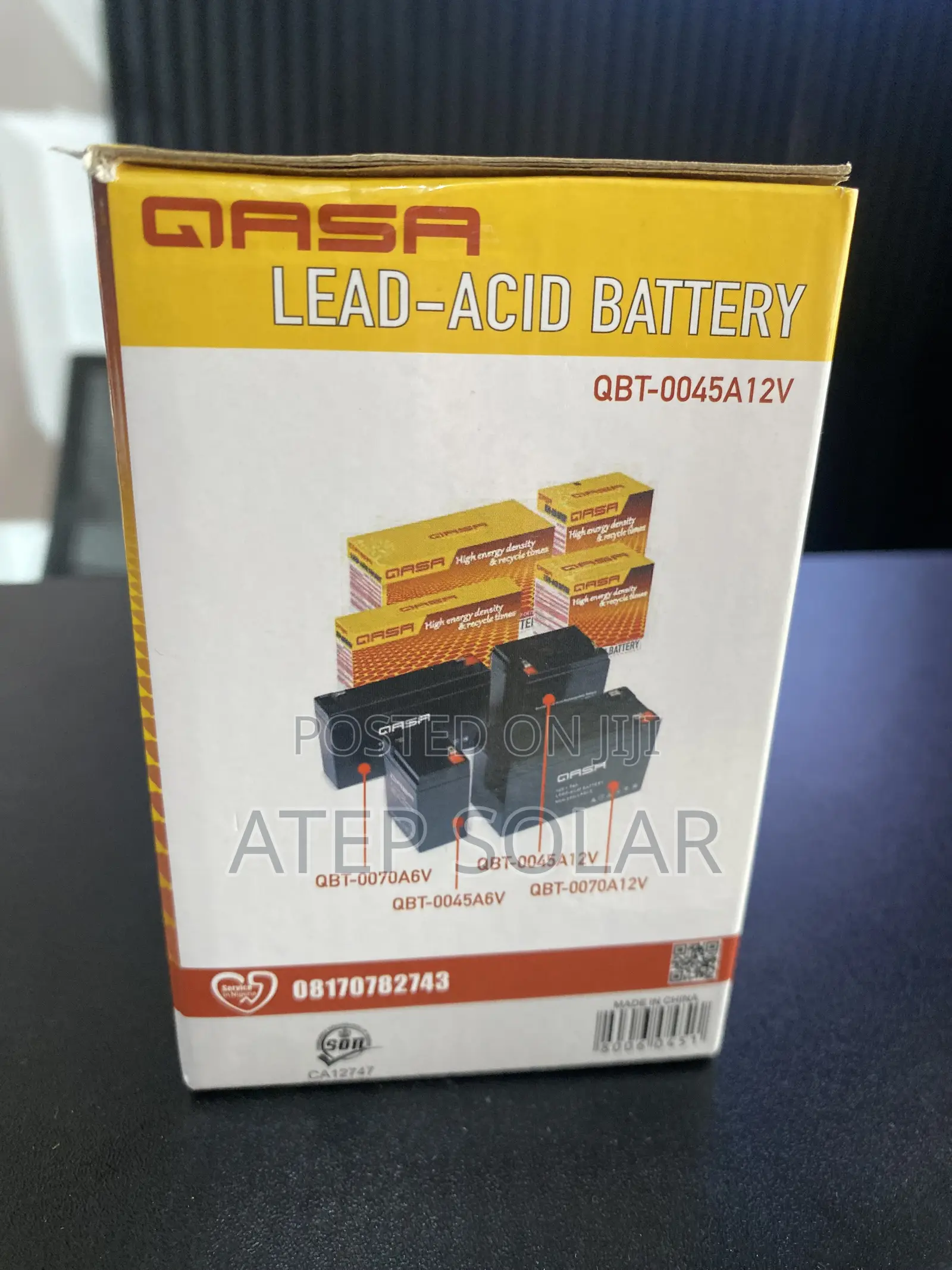 Qasa 4.5ah Battery 12v