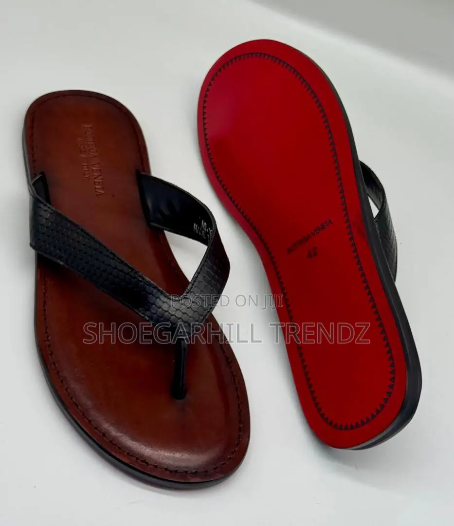 Men Bottega Vanetta Scissors Strap Slippers