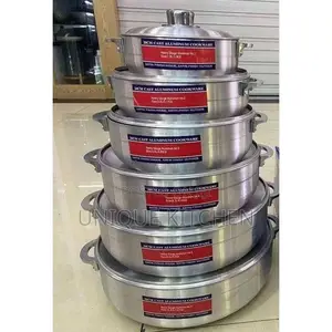 6pcs Set Die Cast Aluminium Cookware Pot Set With Lids