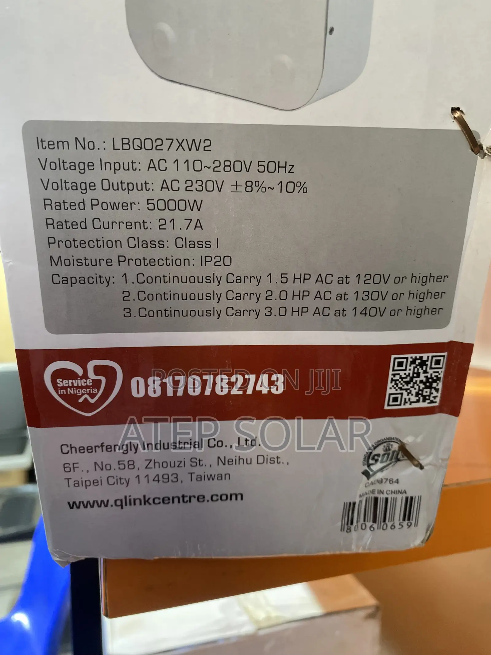 Qasa 5kva Automatic Voltage Regulator