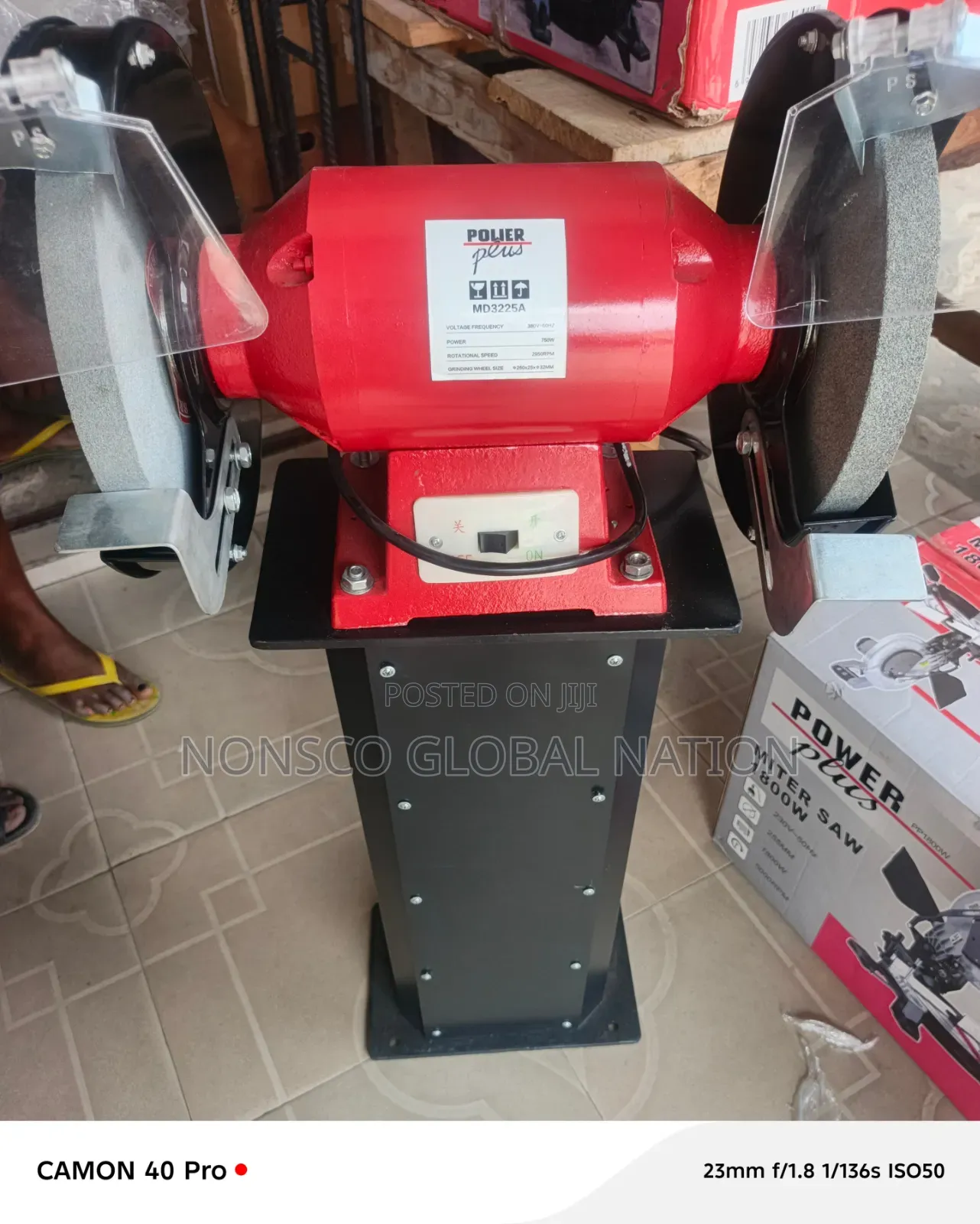 Power Plus Stand Bench Grinder