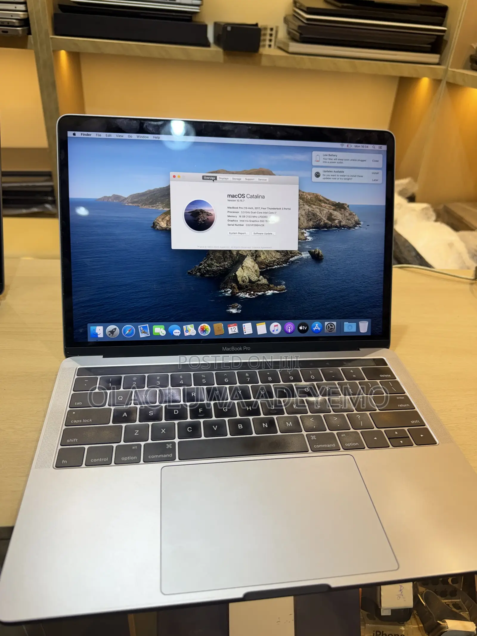 Laptop Apple MacBook Pro 2017 16GB Intel Core i7 SSD 1T