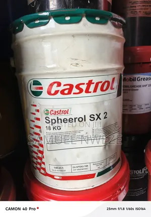 Castrol Spheerol SX 2 18 Kg Pail of High-Performance Calcium S