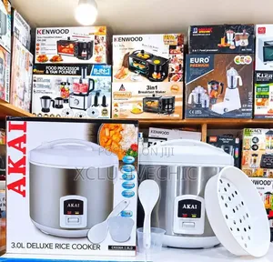 AKAI 3L Deluxe Rice Cooker Comes With a Measuring Spoon and Cup