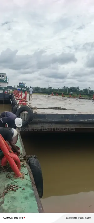 Barge and Tugboat, Crane Available for Hire