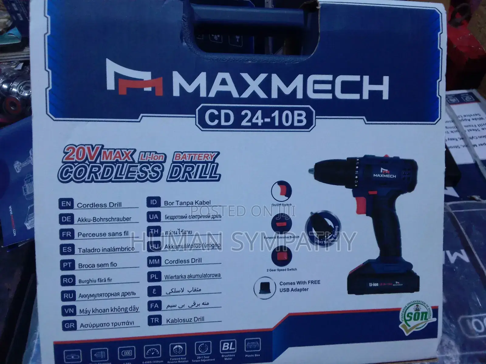 Cordless Battery Drilling 20V