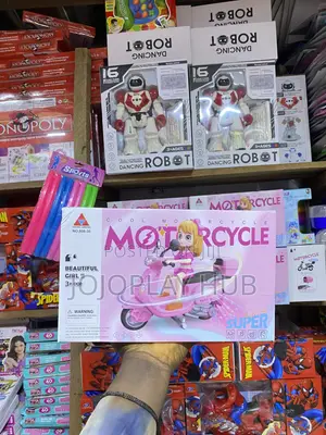 Beautiful Girl Cool Motorcycle Toy