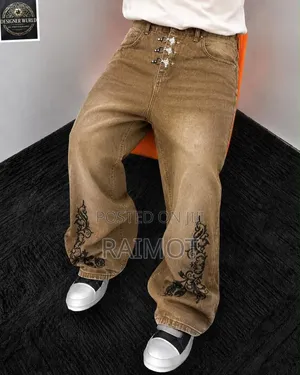 Men's Baggy Jeans – Trendy Wide-Leg Denim Trousers