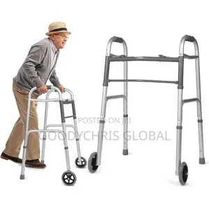 Drive Strong Foldable and Adjustable Walking Frame With Wheels