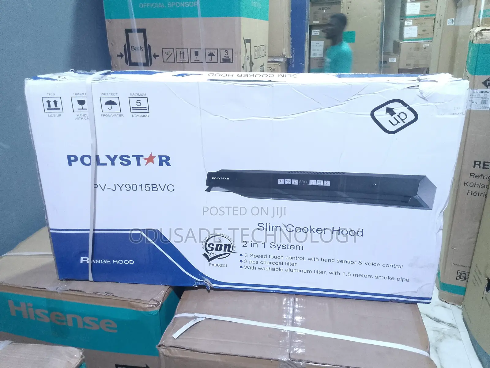 Polystar PV-JY9015BVC Premium Kitchen Extractor Hood