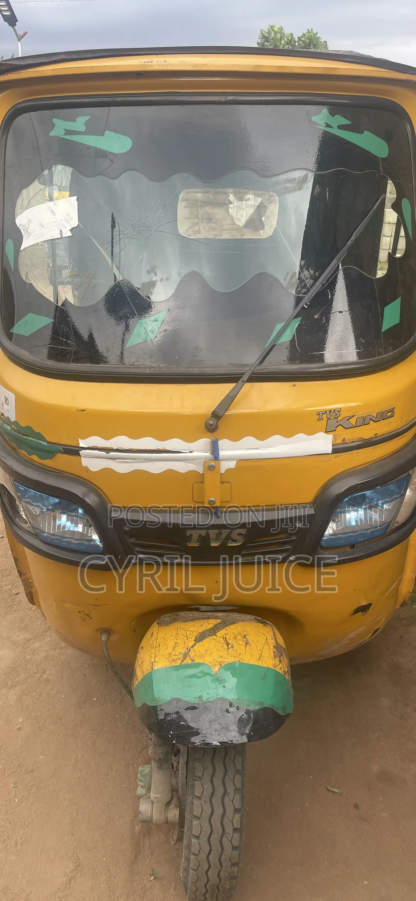 TVS King Deluxe Plus iTouch Start 2024 Yellow