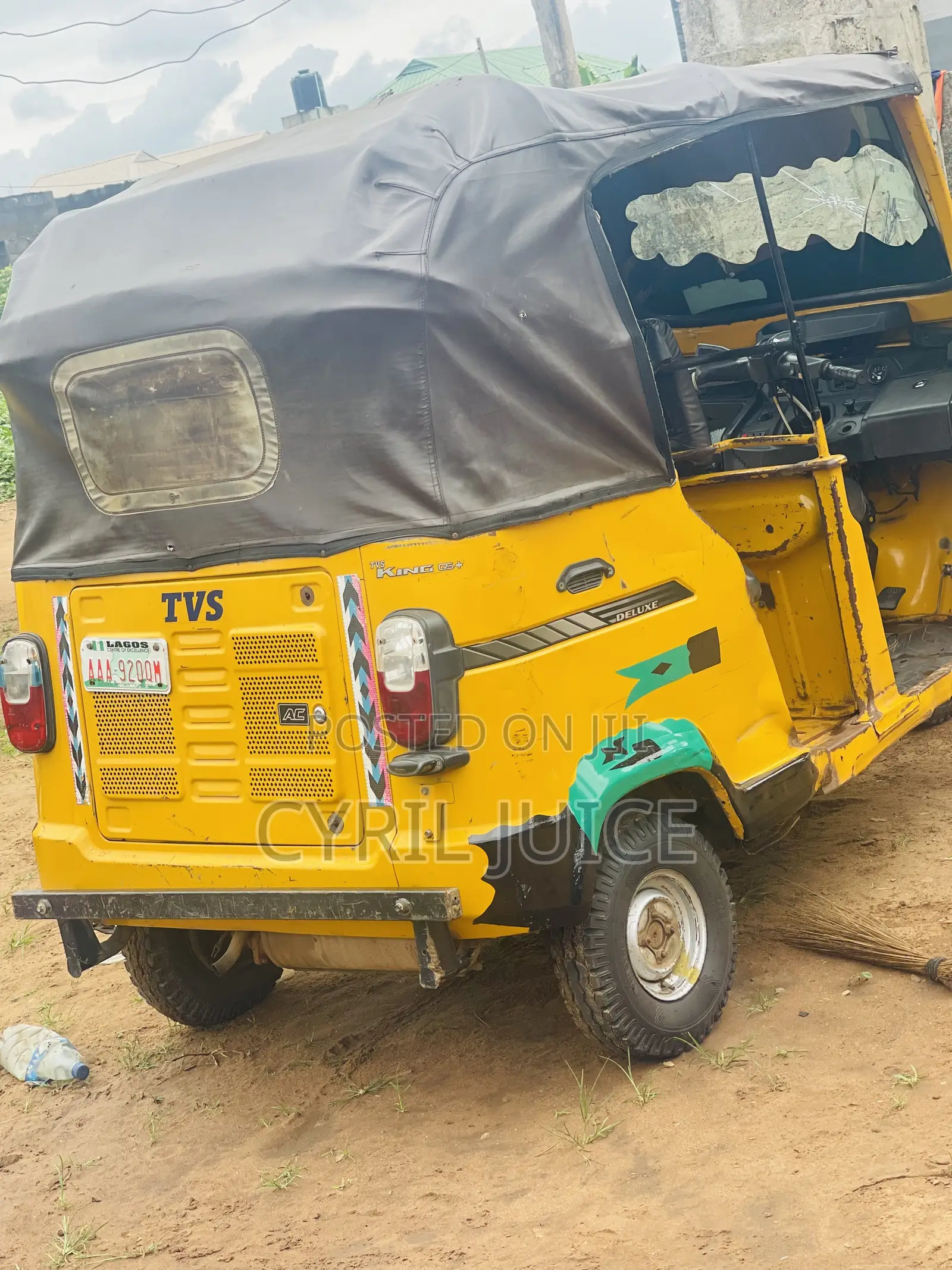 TVS King Deluxe Plus iTouch Start 2024 Yellow