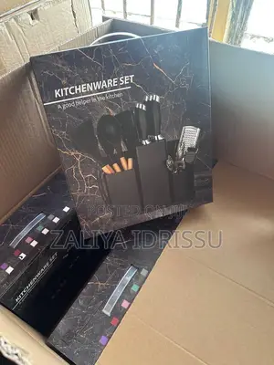 19Pcs Silicon Cooking Spoon & Knife Set in Hexagonal Case
