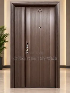Harmony Door – Premium Brown Security Door for Homes & Offices
