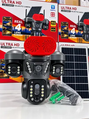 Solar 4 Lens 4G CCTV PTZ Camera