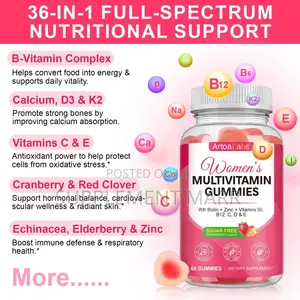 Women’s Multivitamin Gummies: Biotin + Zinc + Vit B6, B12, C, D & E