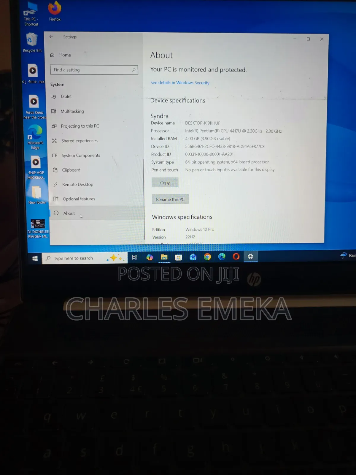 Laptop HP Chromebook 4GB Intel Pentium eMMC 60GB