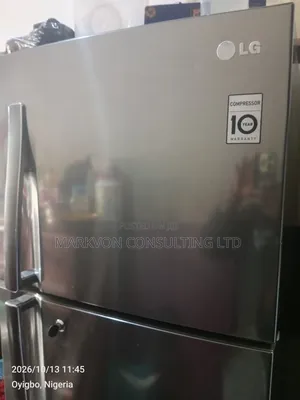 Neatly Used LG Double Door Standing Fridge