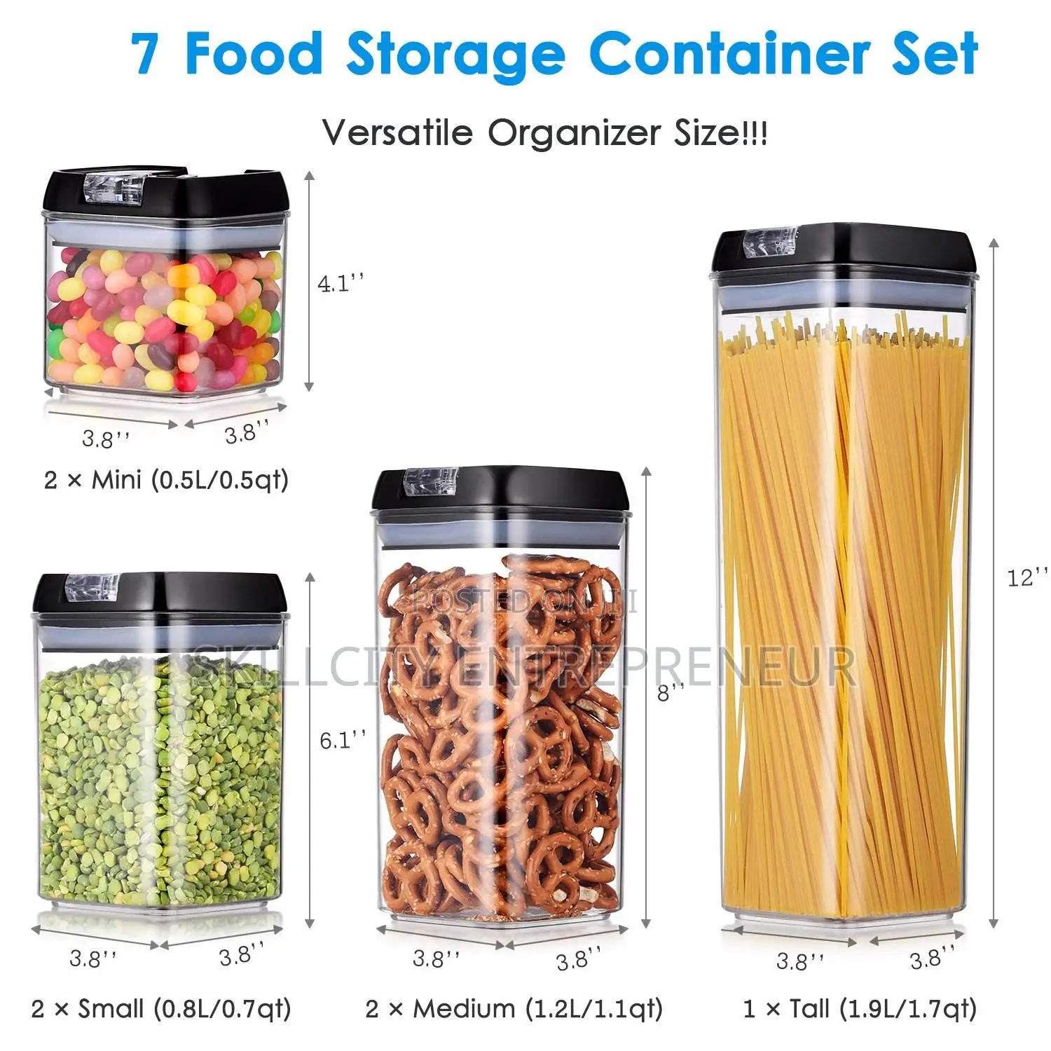 7-in-1 Food Storage Container Set