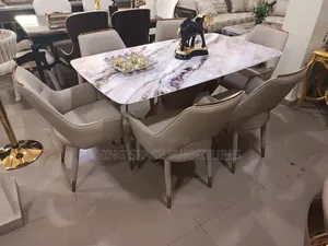 Executive Modern Marble Dining Set by 6Seaters