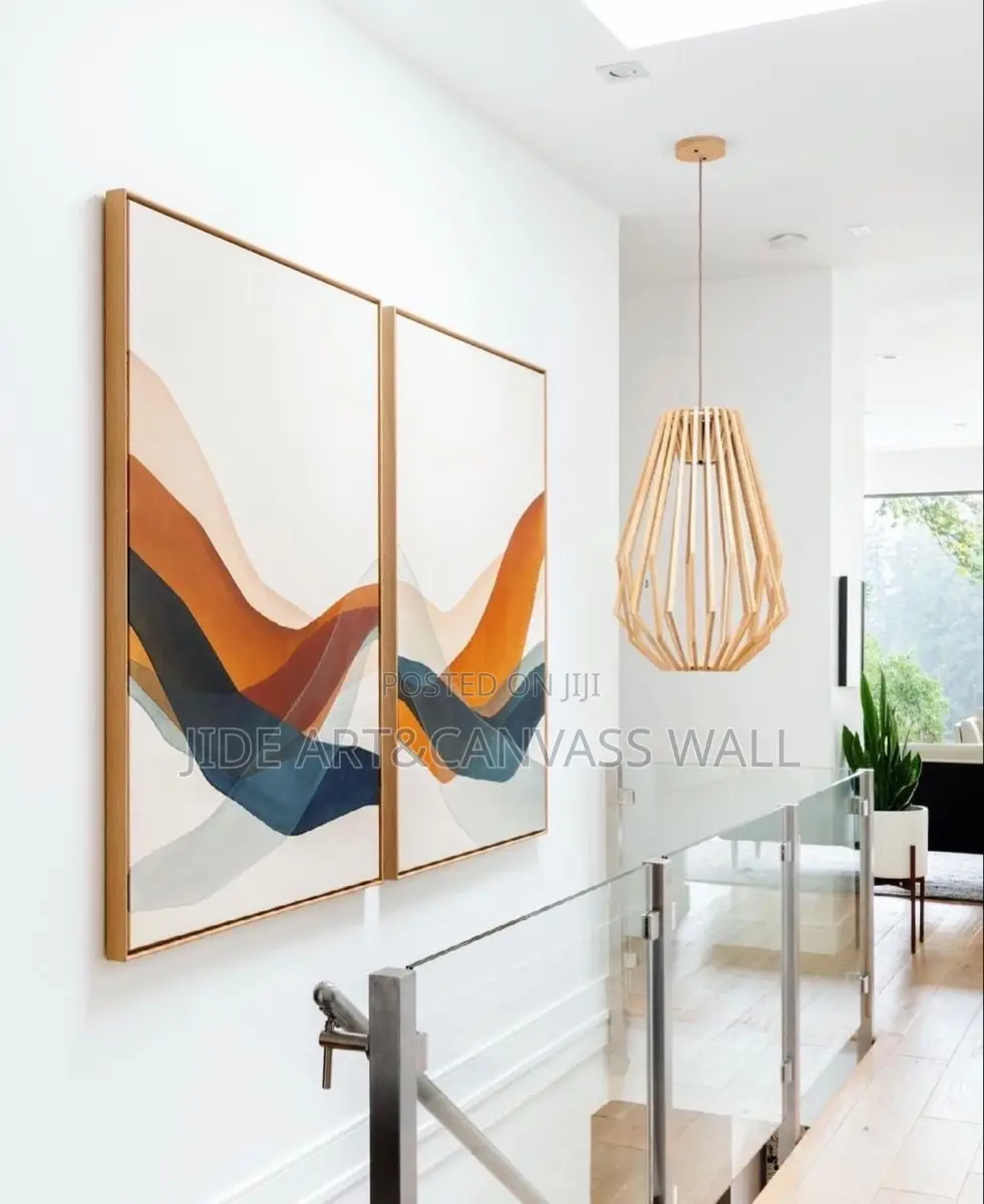 Split 2 Panels Modern Abstract Home Wall Art Decors