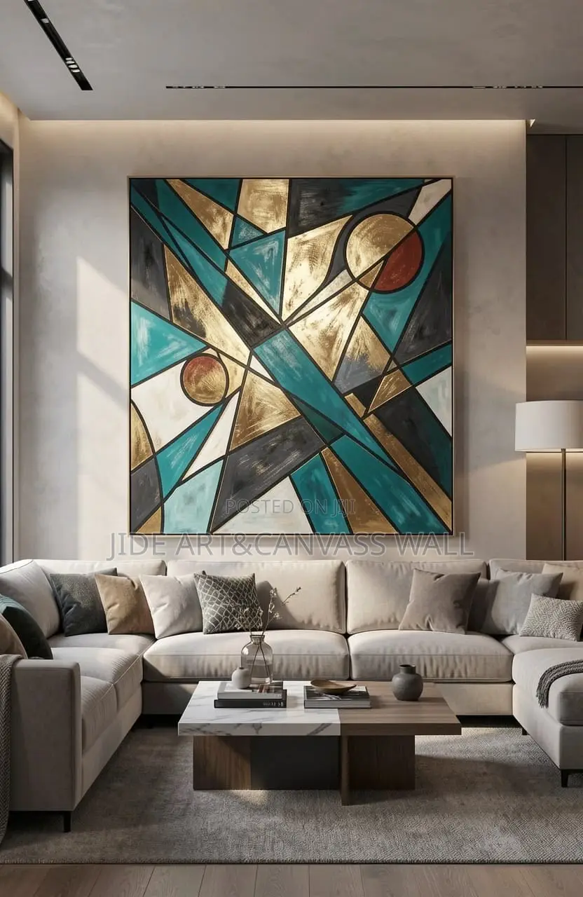 Modern Abstravt Coloring Art Wall Home Interior Decors