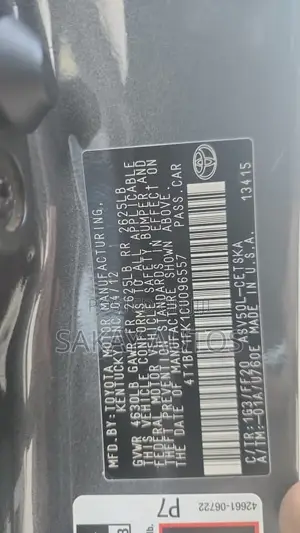 Toyota Camry 2012 Gray