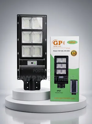 A GP Visionary 600W All-in-One Solar Street Light