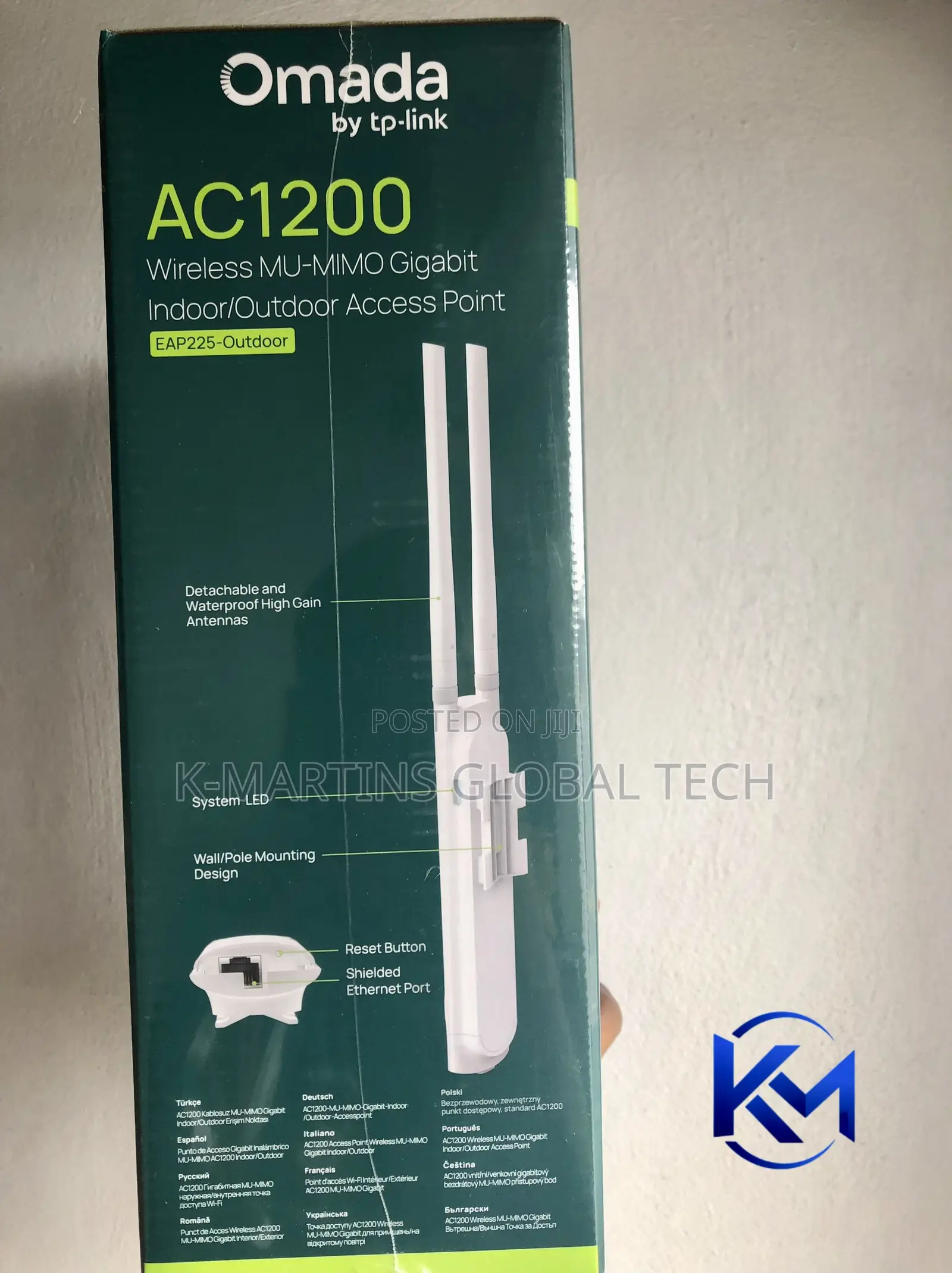 TP-Link EAP225 Outdoor AC1200 WiFi 5 Gigabit Access Point