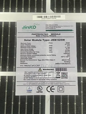 625w Jinko Solar Panel (Bifacial)