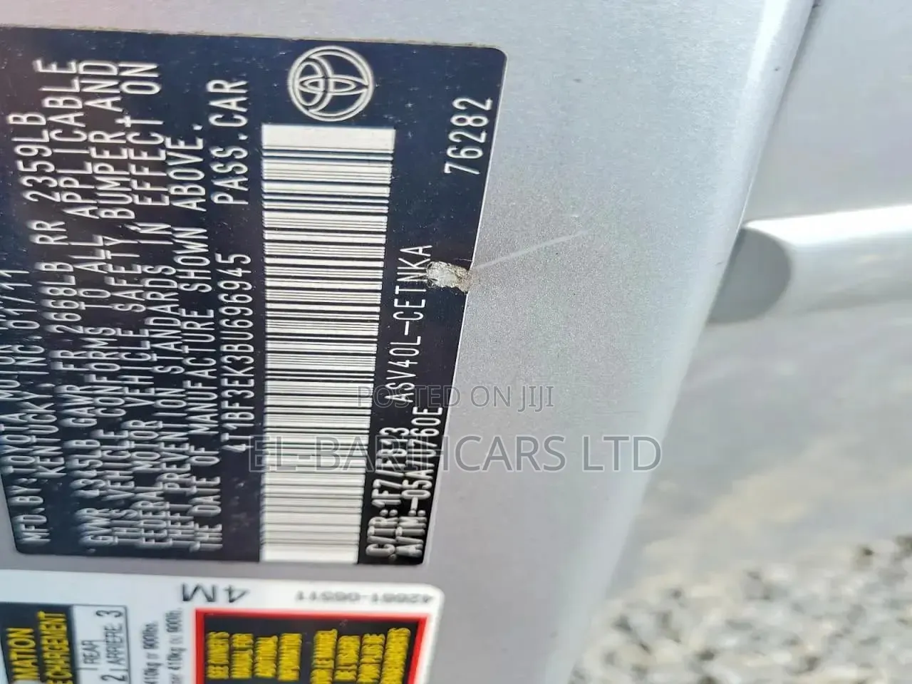 Toyota Camry 2011 Silver