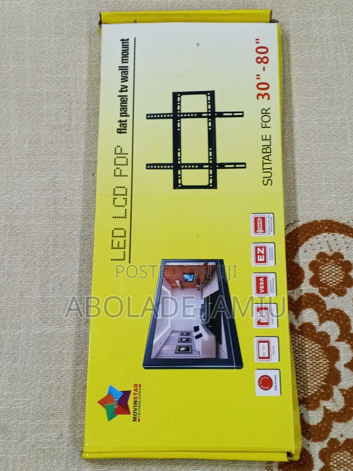 MOVINSTAR LED LCD PDP Flat Panel TV Wall Mount Suitable for 30" - 80"