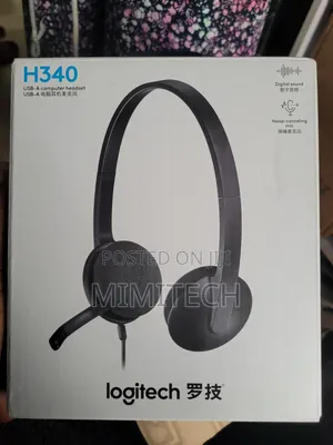 Logitech H340 USB Headset - Digital Sound + Noise Canceling Microphone