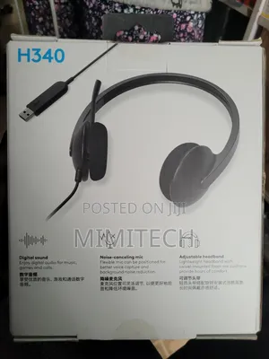 Logitech H340 USB Headset - Digital Sound + Noise Canceling Microphone